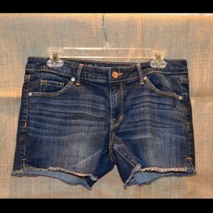 Dark Blue Denim Shorts